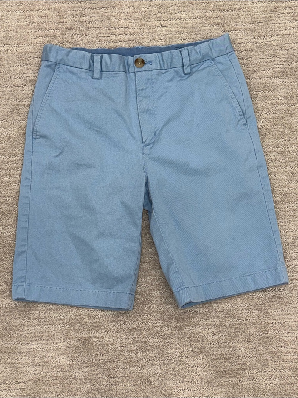 Vineyard Vines Boy’s Sky Blue Flat Front Beeaker Shorts